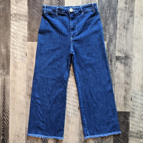 Pilcro Ultra High-Rise Cropped Wide-Leg Jeans - Picture 2 of 6